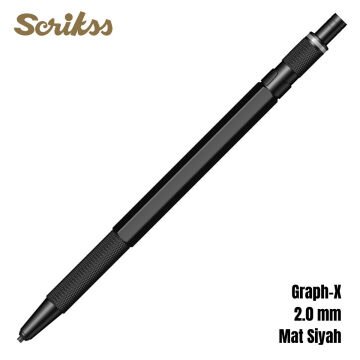 Scrikss Versatil Kalem Graph-X 2.0mm Mat Siyah