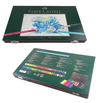 Faber Castell Albrecht Dürer Aquarell Boya Kalemi 48 Renk (Özel Ahşap Kutu + Fırça)