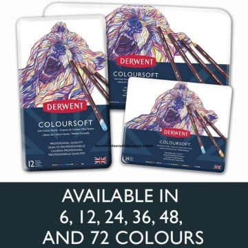 Derwent Coloursoft Kuru Boya Kalemi 72 Renk