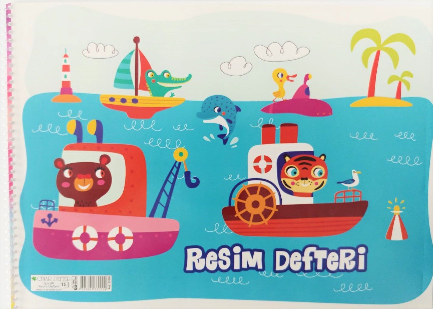 Çınar Spiralli Resim Defter 25x35cm 15yp