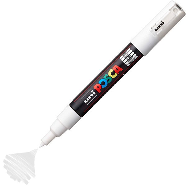 Uni Posca Marker PC-1M Extra Fine 0.7mm White