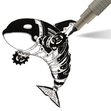 Artline Drawing System Brush Siyah