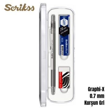 Scrikss Versatil Kalem Graph-X 0.7mm Kurşun Gri 3lü Set