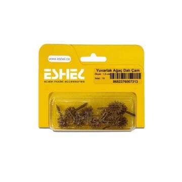 Eshel Maket Yuvarlak Ağaç Dalı Çam 1.5cm 10lu
