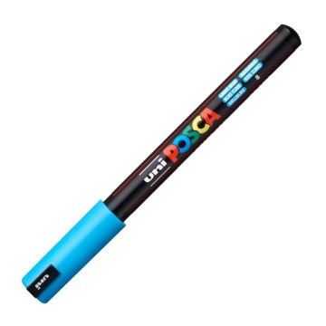 Uni Posca Marker PC-1M Extra Fine 0.7mm Light Blue