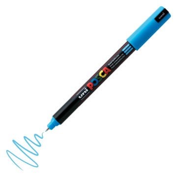 Uni Posca Marker PC-1M Extra Fine 0.7mm Light Blue