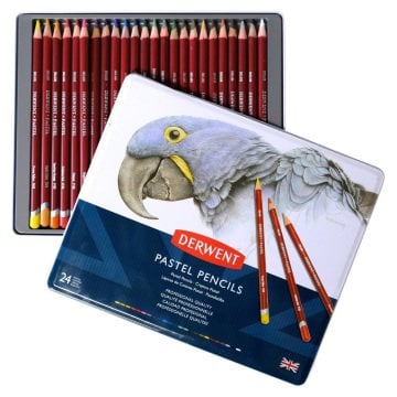 Derwent Pastel Pencils Pastel Kalem 24 Renk