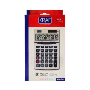 Kraf Hesap Makinesi Masaüstü 12 Hane HM-150