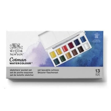 Winsor Newton Cotman 12li Tablet Sulu Boya Seti Cep Tipi