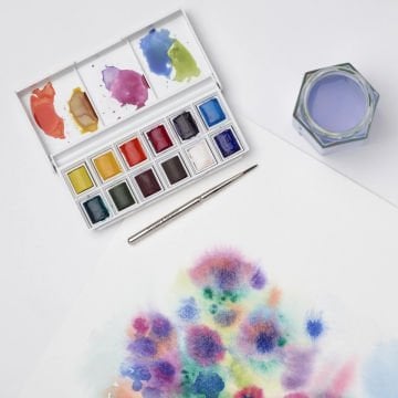 Winsor Newton Cotman 12li Tablet Sulu Boya Seti Cep Tipi