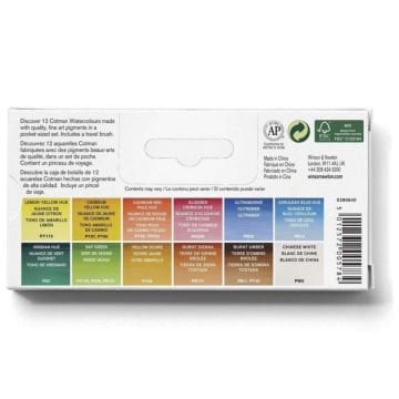 Winsor Newton Cotman 12li Tablet Sulu Boya Seti Cep Tipi