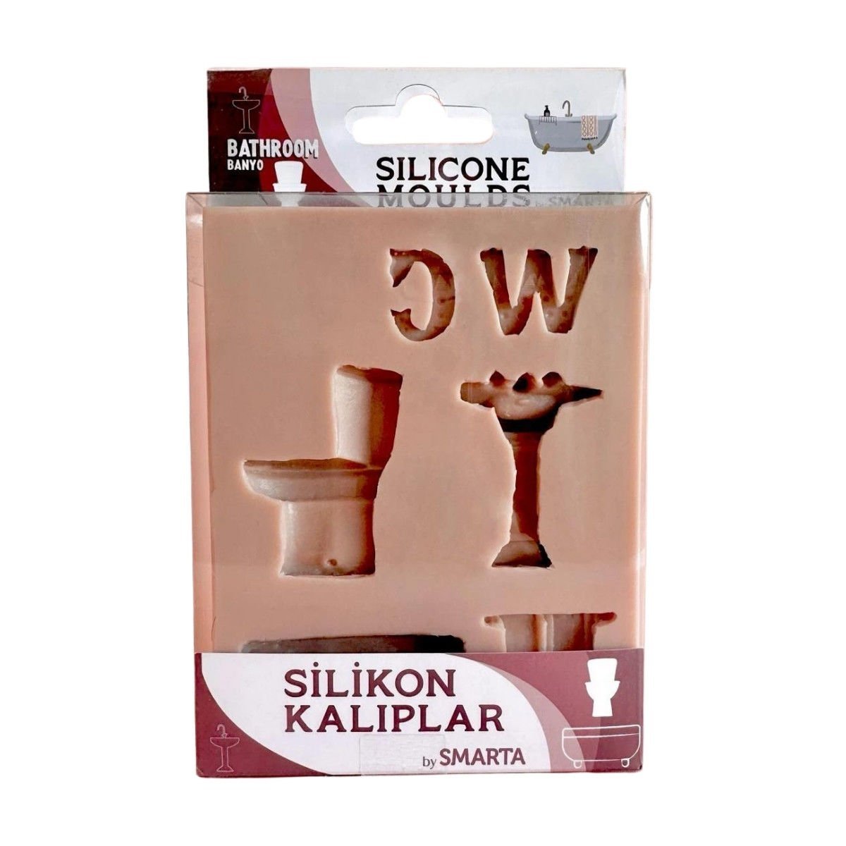 Smarta Silikon Kalıplar Banyo 100x130x15mm