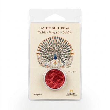 İsra Yaldızlı Sulu Boya Tableti Magma