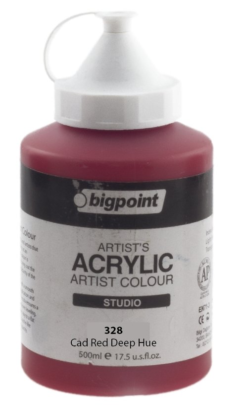 Bigpoint Akrilik Boya 500ml 328 Cad Red Deep