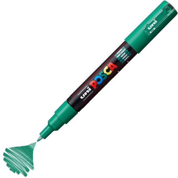 Uni Posca Marker PC-1M Extra Fine 0.7mm Green