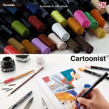 Zig Kurecolor Mangaka Fine&Brush Çift Taraflı Kalem CNKC-2200 No 103 Jasmine