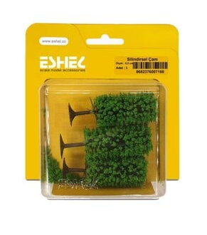 Eshel Maket Slilindirsel Çam 8,5cm 3lü