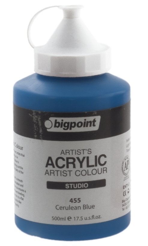 Bigpoint Akrilik Boya 500ml 455 Lake Blue (Cerulean Blue)