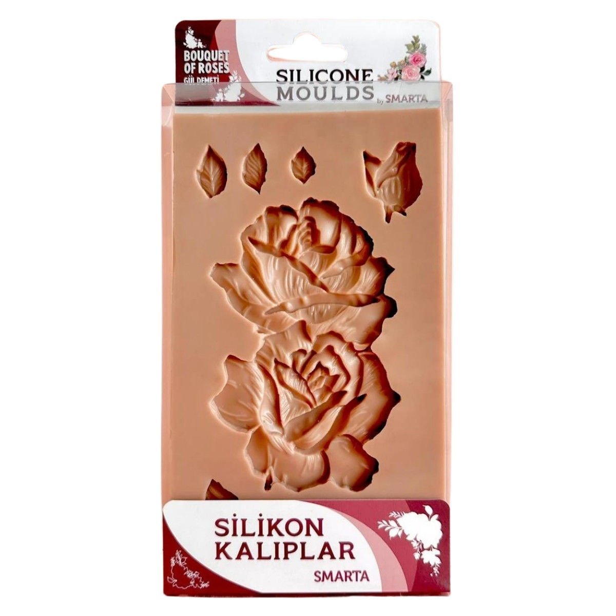 Smarta Silikon Kalıplar Gül Demeti 118x208x19mm
