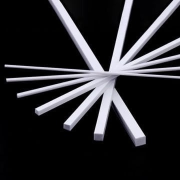 Art Elegant Plastik Kare Çıta İçi Dolu 4x4mm 50cm