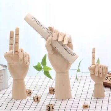 Lutart Ahşap Manken Bayan El 25cm