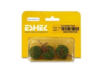 Eshel Maket Yuvarlak Çam 3cm 3lü
