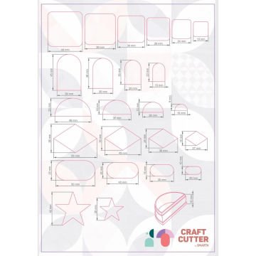 Smarta Silikon Kalıplar Kesiciler Takı 24 Parça