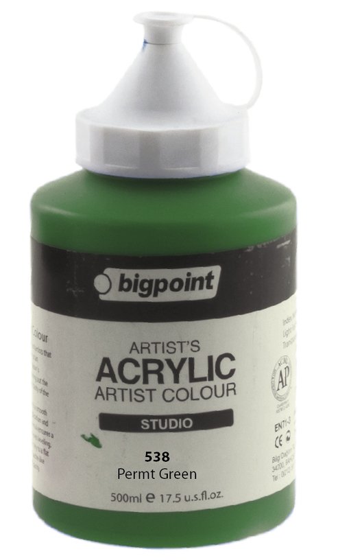 Bigpoint Akrilik Boya 500ml 538 Perm Green