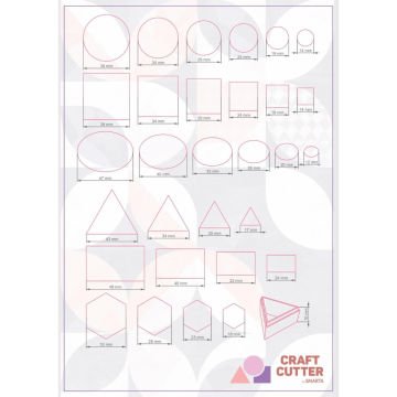 Smarta Silikon Kalıplar Kesiciler Geometrik 30 Parça