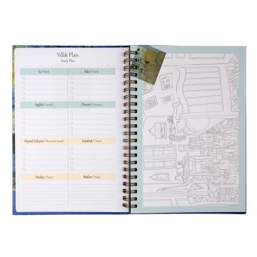 Van Gogh 14x20 Plan Defteri Starry Night