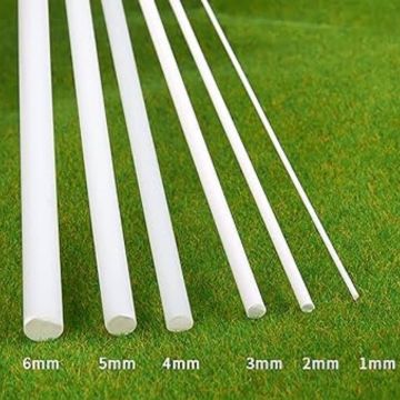 Art Elegant Plastik Yuvarlak Çıta İçi Dolu 50cm 3mm