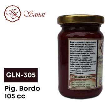 Koza Sanat Geleneksel Ebru Boyası 105cc GLN-305 Pigment Bordo