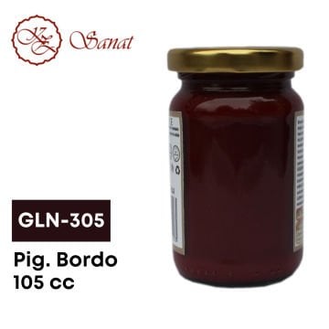 Koza Sanat Geleneksel Ebru Boyası 105cc GLN-305 Pigment Bordo