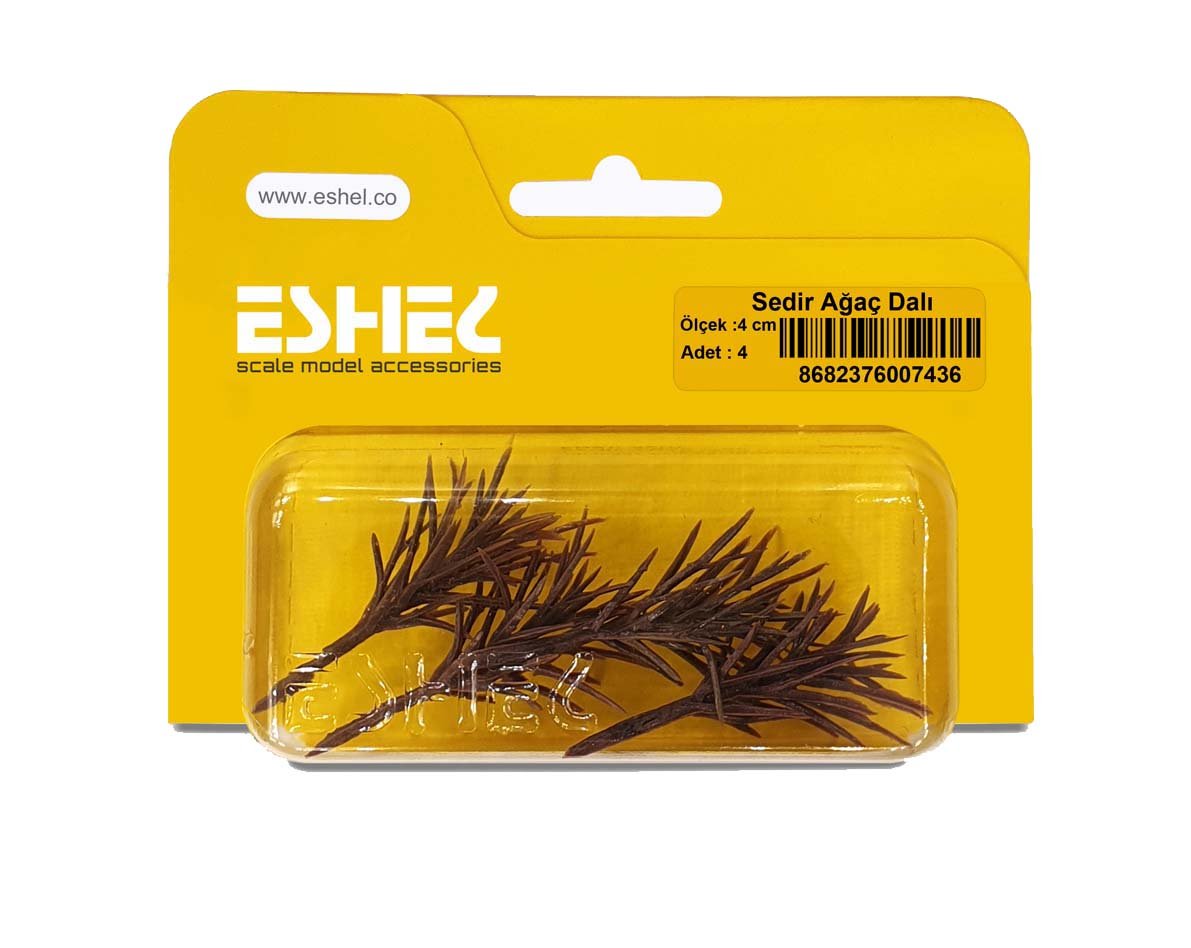 Eshel Maket Sedir Ağaç Dalı 4cm 4lü