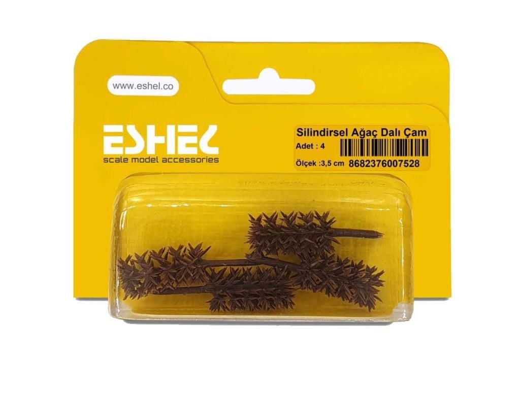 Eshel Maket Silindirsel Ağaç Dalı Çam 3,5cm 4lü