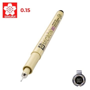 Sakura Pigma Micron Teknik Çizim Kalemi 003 0.15mm Siyah