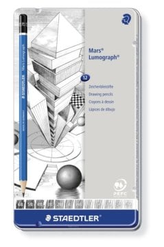 Staedtler Mars Lumograph Dereceli Kara Kalem Seti 12li