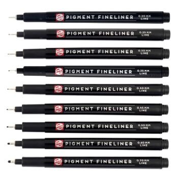 Talens Pigment Fineliner Teknik Çizim Kalemi 005 (0.20mm)