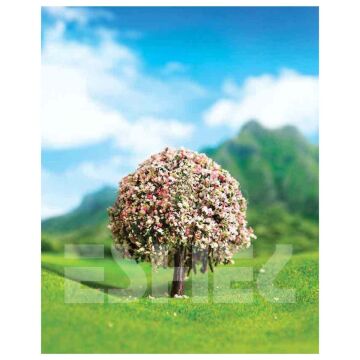Eshel Maket Mor Çiçekli Ağacı 5.5cm 2li