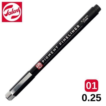 Talens Pigment Fineliner Teknik Çizim Kalemi 01 (0.25mm)