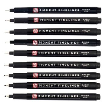 Talens Pigment Fineliner Teknik Çizim Kalemi 01 (0.25mm)