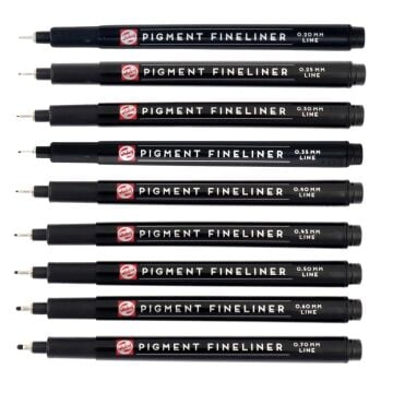 Talens Pigment Fineliner Teknik Çizim Kalemi 01 (0.25mm)