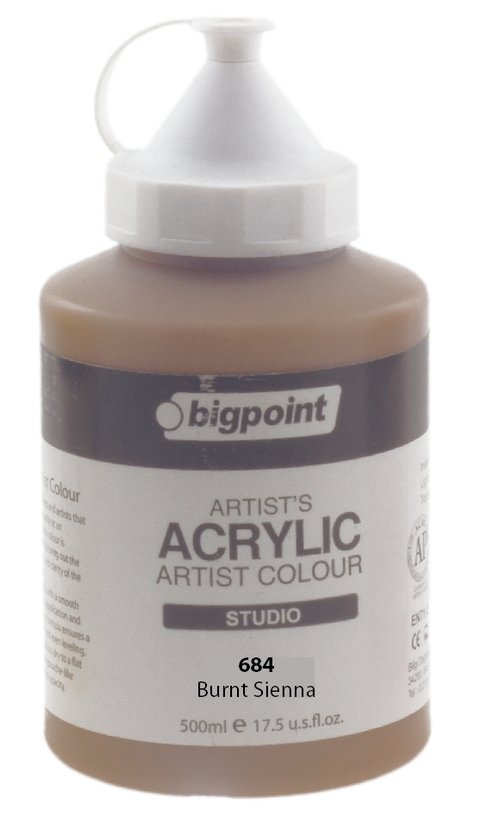 Bigpoint Akrilik Boya 500ml 684 Burnt Sienna
