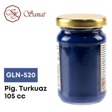 Koza Sanat Geleneksel Ebru Boyası 105cc GLN-520 Pigment Turkuaz