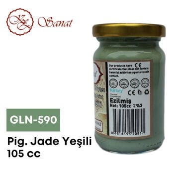 Koza Sanat Geleneksel Ebru Boyası 105cc GLN-590 Pigment Jade Yeşil