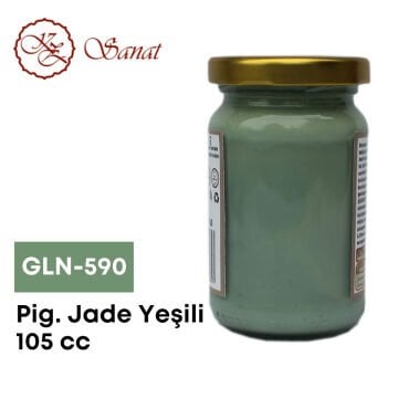 Koza Sanat Geleneksel Ebru Boyası 105cc GLN-590 Pigment Jade Yeşil