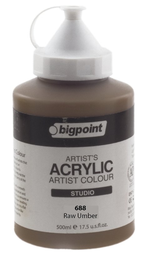 Bigpoint Akrilik Boya 500ml 688 Raw Umber