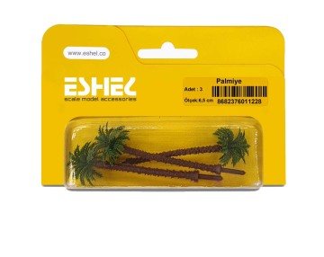 Eshel Maket Palmiye 6,5cm 3lü