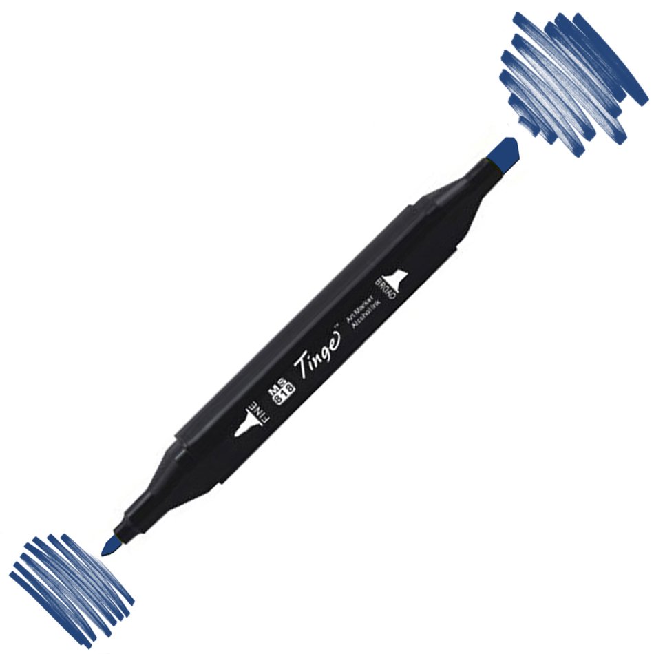 Tinge Twin Çift Uçlu Marker Kalemi Pb69 Prussian Blue