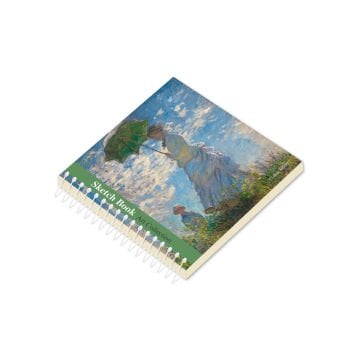 Van Gogh Eskiz Defteri 10x10cm 90gr 50yp Spiralli Woman With Parasol